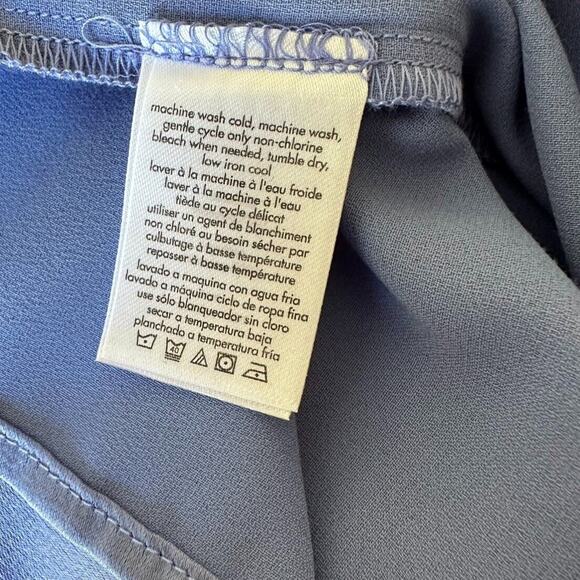 weworewhat cowl midi dress satin charmeuse 0cv slate blue size 2 - Picture 10 of 10